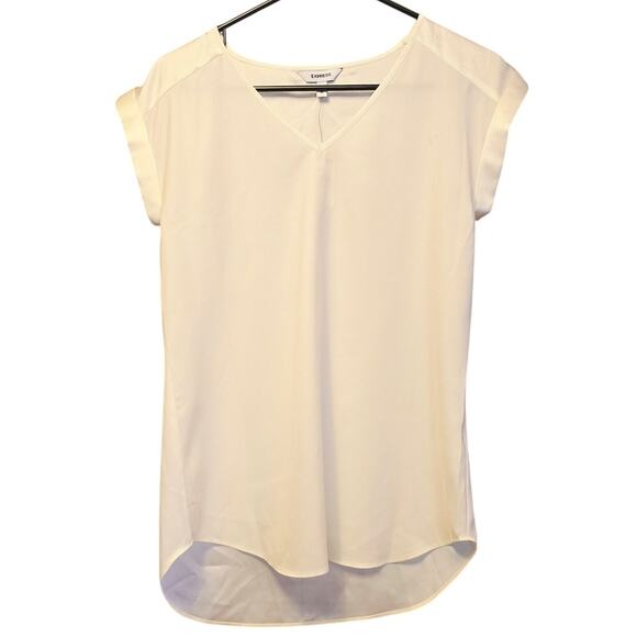 Express satin cap sleeve shirt nwt size xs - Picture 1 of 4